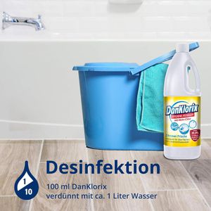 Produktbild für Hygienereiniger DanKlorix Zitronen-Frische