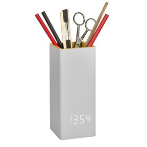 Produktbild für Stiftehalter TFA CLOCCO DESK 60.2041, mit Uhr