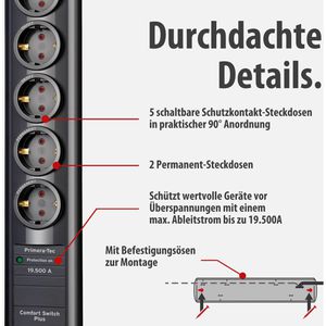 Produktbild für Steckdosenleiste Brennenstuhl Primera-Tec, 2m