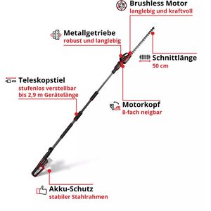 Produktbild für Heckenschere Einhell-Professional GP-HH 18/50 Li T, Akku