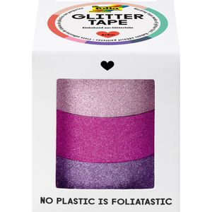 Washi-Tape Folia 28302 Glitzer, rosa, pink, lila
