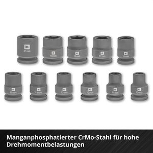 Produktbild für Steckschlüssel Einhell Impact 109283, 12-teilig
