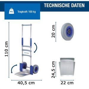 Produktbild für Sackkarre EXPRESSO Paketkarre, 25129145, klappbar