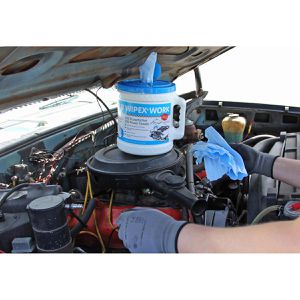 Produktbild für Putztuchrolle Wipex Work, 55207, aus Zellstoffvlies, blau