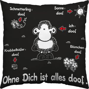 Sofakissen Sheepworld Ohne Dich ist alles doof