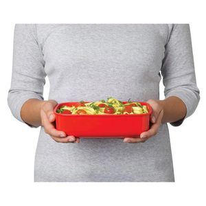 Produktbild für Mikrowellengeschirr Sistema 1114, rot, aus Kunststoff