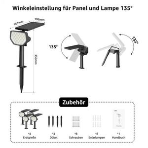 Produktbild für Gartenstrahler Lepro wasserdicht, mit 1W LED