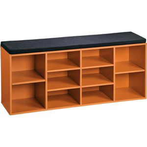 Schuhbank Kesper 15985, orange, aus Holz