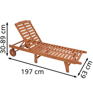 Produktbild für Sonnenliege Garden-Pleasure PALM SPRINGS, aus Holz