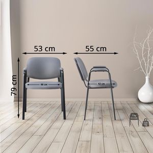 Produktbild für Besucherstuhl CLP Ken PRO, 151794908, stapelbar