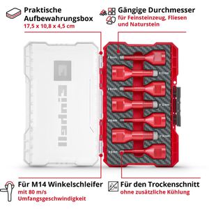 Produktbild für Diamantbohrer Einhell M-CASE 500400, Set