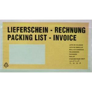 Lieferscheintaschen dm-folien Premium, DIN lang