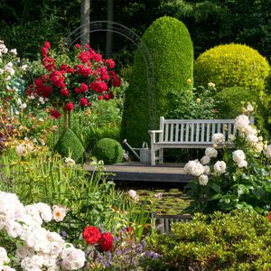 Produktbild für Rosenbogen Relaxdays 10018869, dunkelgrün