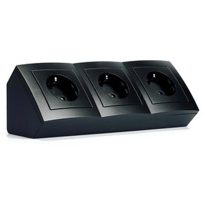 Produktbild für Tischsteckdose McPower Flair, mit 0,15 m GST18 Kabel