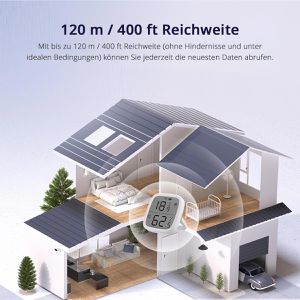 Produktbild für Thermo-Hygrometer Sonoff SNZB-02D, Zigbee, digital