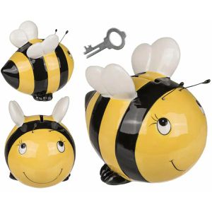 Produktbild für Spardose Out-of-the-Blue 144343, Biene mit Schloss