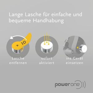 Produktbild für Hörgerätebatterie Power-One 24610 p10