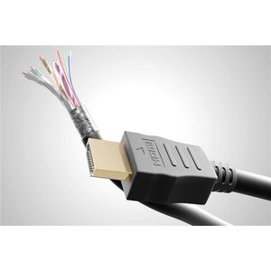 Produktbild für HDMI-Kabel Goobay 61305 HDMI 2.0, vergoldete Stecker