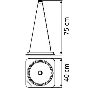 Produktbild für Leitkegel Schake 3L750G, Höhe 75cm