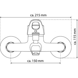 Produktbild für Badewannenarmatur EISL VERONA, aus Messing