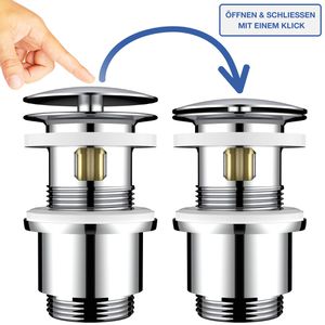 Produktbild für Ablaufgarnitur Variosan Universal 10018, aus Messing