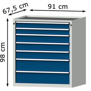 Produktbild für Schubladenschrank ANKE 610.208, aus Metall