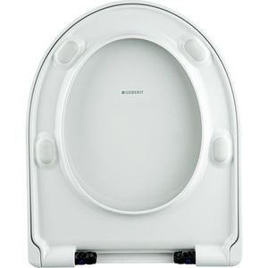 Produktbild für WC-Sitz Geberit Renova EasyMount 573015000, D-Form, Duroplast