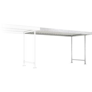 Produktbild für Fahrradunterstand WSM Leipzig L15, silber, aus Metall