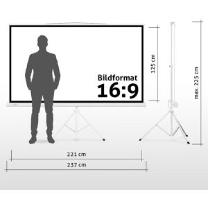 Produktbild für Beamer-Leinwand ESMART Professional MISATI Stativ