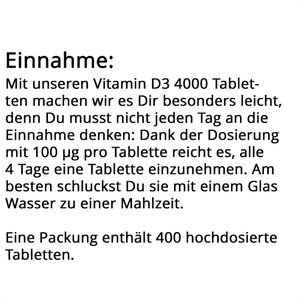 Produktbild für Vitamin-D gloryfeel 400 Tabletten