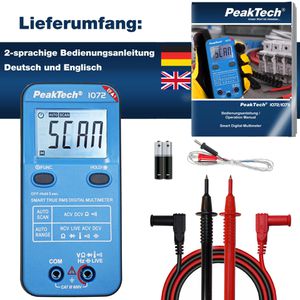 Produktbild für Multimeter PeakTech P 1072, digital, True RMS