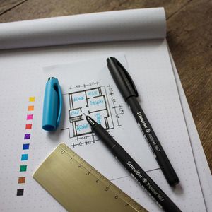 Produktbild für Fineliner Schneider Topliner 967, schwarz