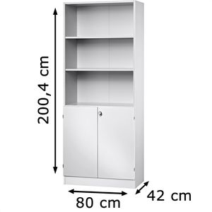 Produktbild für Kombischrank Hammerbacher H-Serie, weiß