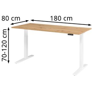 Produktbild für Schreibtisch Hammerbacher XMKA 19, asteiche / weiß