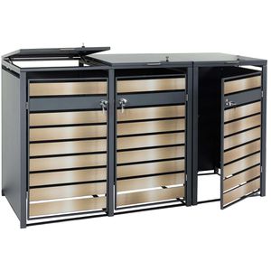 Mülltonnenbox Mendler HWC-J81, Metall