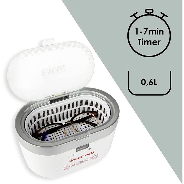Emmi-D21 Ultraschallreiniger mit Edelstahlwanne Emmi-D21 Ultraschallreiniger mit Edelstahlwanne