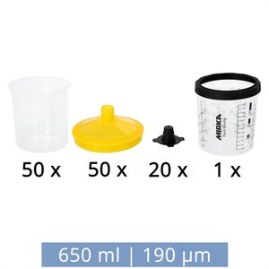 Produktbild für Farbbehälter Mirka 9190172650, 50 Stück