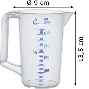 Produktbild für Messbecher Hünersdorff 935000, aus Kunststoff