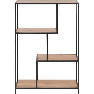 Produktbild für Bücherregal AC-Design Seaford, schwarz / wildeiche
