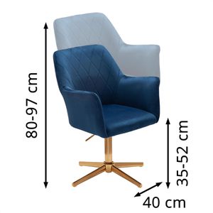 Produktbild für Loungesessel Wohnling WL6.307, blau