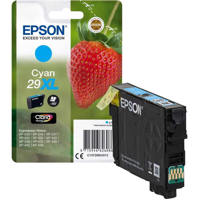 Epson 29XL – C13T299140 Druckerpatrone Erdbeere cyan Böttcher AG Original