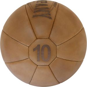 Produktbild für Medizinball Bad-Company Vintage Echtleder, 10 kg