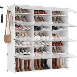 Schuhregal Songmics LPC040W01, aus Kunststoff