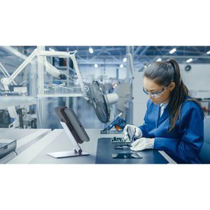 Produktbild für Tablet-Halterung Durable Holder Table XL, silber, für Tisch