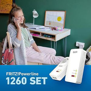 Produktbild für Powerline AVM FRITZ!Powerline 1260 WLAN, Set