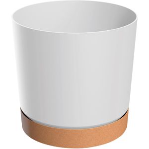 Übertopf Prosperplast Tubo PM, weiß, Ø 15 x 15 cm