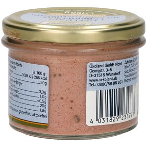 Produktbild für Wurstkonserve Ökoland Geflügel Leberwurst, BIO