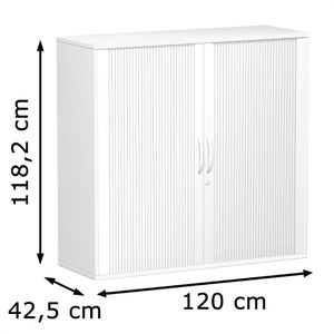 Produktbild für Rollladenschrank Geramöbel Flex, S-312310-SW, aus Holz