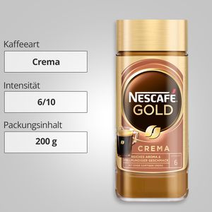 Produktbild für Kaffee Nescafe Gold Crema