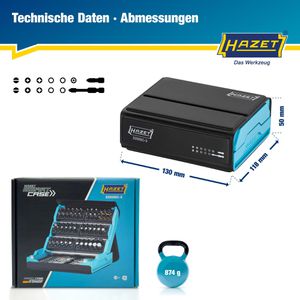 Produktbild für Bitset Hazet SmartCase Bit Satz, 2200SC-3